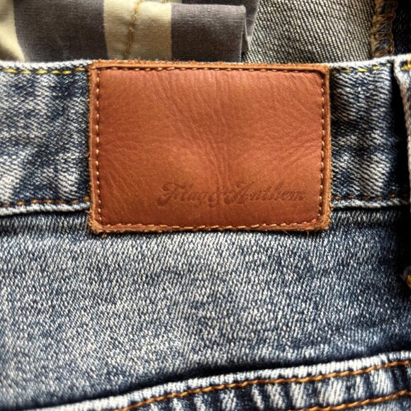 FLAG & ANTHEM 38x30 Jean Nashville Straight Erie Wash Premium Denim EUC - Picture 6 of 9